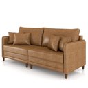 Ver imagem 6 de Sofá 3 Lugares Sala de Estar Living 212cm Asbury K01 Couríssimo Camel - Lyam Decor