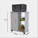 Ver imagem 4 de Fruteira Armário Iana C/ 1 Portas e 2 Cestos Branco