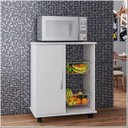 Ver imagem 3 de Fruteira Armário Iana C/ 1 Portas e 2 Cestos Branco