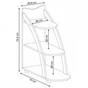 Ver imagem 4 de Mesa de Canto Andes Cedro/Off White - Artely Móveis