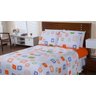 Jogo de Lençol Elegance Malha Fio Penteado Estampado Solteiro 160x245-cm - 1