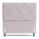 Ver imagem 1 de Cabeceira Cama Box Queen Dubai 160 Cm Suede Mv Estofados Rosa