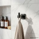 Ver imagem 2 de Cabide Gancho Suporte para Toalha Athena 26164 Meber - Preto