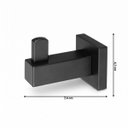 Ver imagem 4 de Cabide Gancho Suporte para Toalha Athena 26164 Meber - Preto