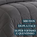 Ver imagem 3 de Kit Quarto Elegante King Size Lilly Grosso Luxuoso Pluma:Cinza