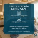 Ver imagem 6 de Kit Quarto Elegante King Size Lilly Grosso Luxuoso Pluma:Cinza