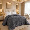 Ver imagem 1 de Kit Quarto Elegante King Size Lilly Grosso Luxuoso Pluma:Cinza