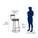 Ver imagem 3 de Comjumto 2 Banquetas Alta com Encosto para Cozinha Miami