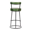 Ver imagem 6 de Comjumto 2 Banquetas Alta com Encosto para Cozinha Miami Verde/Preto