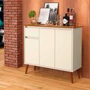 Ver imagem 2 de Balcão Buffet Veneza 3 Portas 1 Gaveta Pés Madeira Maciça 93cm Ej Móveis