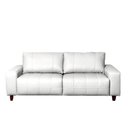 Ver imagem 5 de Sofá Decorativo Sala de Estar Asgand 4 Lugares 240cm Bipartido Couro Branco - Mozzelar