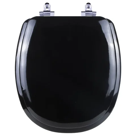 Assento Sanitário Almofadado Soft Close Aspen Preto para vaso Deca