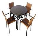 Ver imagem 1 de Mesa e Cadeiras Ascoli para Jardim, Área Externa, Churrasqueira Trama Original