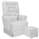 Ver mais imagens de Poltrona de Amamentação com Balanço Eloisa Bebê Completo:tm 703 Linho Areia Escuro