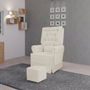 Ver imagem 3 de Poltrona de Amamentação com Balanço Eloisa Bebê Completo:tm 703 Linho Areia Escuro