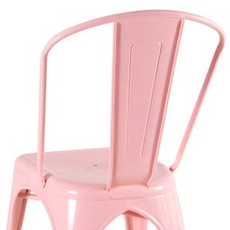 Cadeira Iron Tolix - Industrial - Aço - Vintage - Rosa Antigo - 4