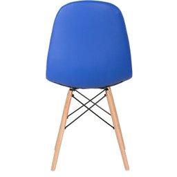 Cadeira Estofada Eames Botonê - Eiffel - Azul - Madeira Clara - 3