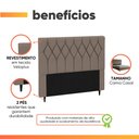 Ver imagem 4 de Cabeceira Estofada para Cama Box Casal Bélgica de 1,40m
