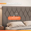 Ver imagem 6 de Cabeceira Estofada para Cama Box Casal Bélgica de 1,40m