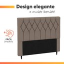 Ver mais imagens de Cabeceira Estofada para Cama Box Casal Bélgica de 1,40m