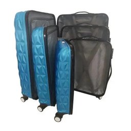 Kit Mala de Viagem 3 em 1 Pelegrin PEL-8103 Azul - 2