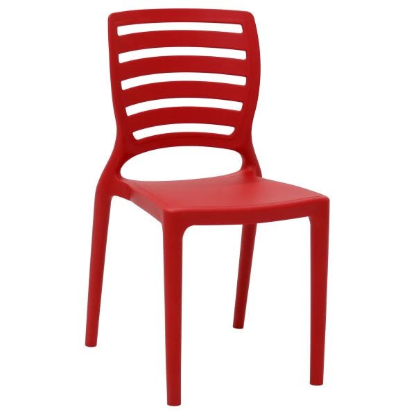 Cadeira Infantil Tramontina Sofia Vermelha em Polipropileno e Fibra de Vidro - 3