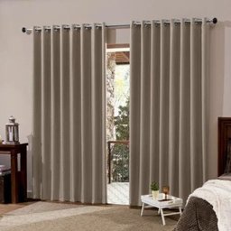 Cortina Bella Janela -Corta Luz Tecido Blend 3.00 x 1.70 Nude - 1