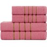 Jogo de Toalha Banho + Rosto Montreal 100% Algodão Alta Absorção - Rosê - 1