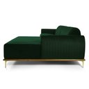 Ver imagem 5 de Sofá 3 Lugares Lisboa D07 com Chaise Direita 230cm Veludo Esmeralda - D’Rossi