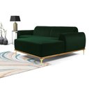 Ver imagem 3 de Sofá 3 Lugares Lisboa D07 com Chaise Direita 230cm Veludo Esmeralda - D’Rossi