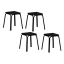 Ver imagem 1 de Kit 2 Banquetas Sala Jantar 1748 4 Un Preto/ Courano Preto - Carraro