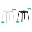 Ver imagem 5 de Kit 2 Banquetas Sala Jantar 1748 4 Un Preto/ Courano Preto - Carraro