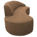 Ver imagem 7 de Sofá Curvo 03 Lugares 180cm Eron Braço Esquerdo Linho Camel - Nexta Casa