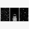 Kit 3 Quadros Decorativos para Quarto Universo Astronauto Planetas Artístico 60x120 - 2