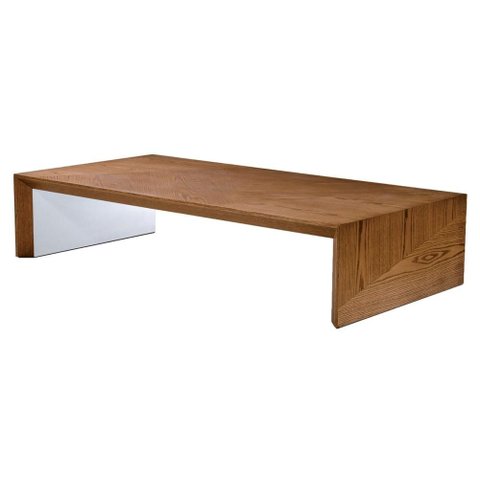 Mesa Centro Jou Carvalho Amendoa com Branco Acetinado 1,20 Mt (larg) - 49201