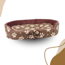 Ver imagem 4 de Cama Oval Caminha De Pet Pequeno Porte Impermeavel Facil Lavar Marrom Estampas