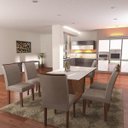 Ver imagem 7 de Conjunto Sala de Jantar Mesa Tampo Vidro/mdf Branco Luna 6 Cadeiras Lunara Rufato