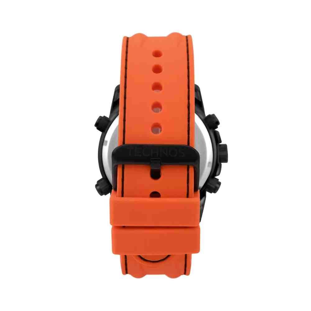 Relógio Technos Digiana Preto Laranja Masculino W23305adc 0105126 - 2