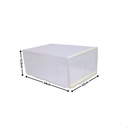 Ver imagem 3 de Kit 4 Caixa Organizadora Sapato Tenis Sapateira Empilhavel M