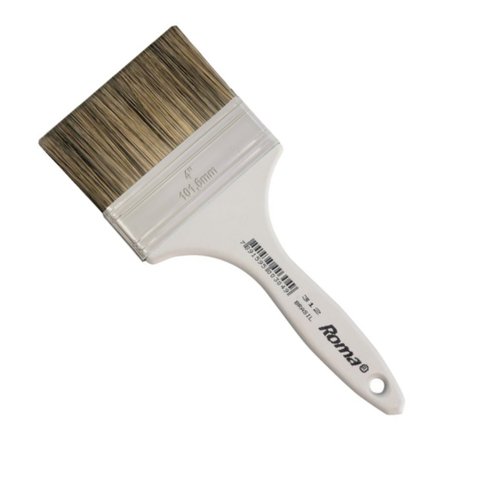 Pincel Trincha Pro P/ Pintura Gris Sintética 4 Polegada Roma