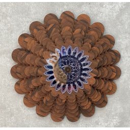 Mandala decorativa ambiente sala quarto 45x45cm 38150 - 12