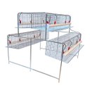 Ver imagem 1 de Kit Gaiola Suspensa para Galinhas Poedeiras 48 Aves Chocmaster Galinha Suspensa