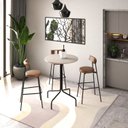 Ver imagem 2 de Mesa Bistrô Barcelona 80cm Cinza/Off White