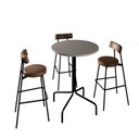 Ver imagem 5 de Mesa Bistrô Barcelona 80cm Cinza/Off White