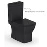 Vaso Sanitário para Caixa Acoplada Saída Vertical Boss Preto Incepa - 1
