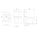 Ver imagem 4 de Vaso Sanitário para Caixa Acoplada Saída Vertical Elite Branco Celite