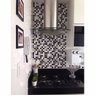 ADESIVO PASTILHA PRETA LAVÁVEL BANHEIRO AREA GOUMET COZINHA AZULEJO PAREDE - 8