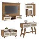 Ver imagem 1 de Painel 72 Pol Aparador 2 Mesas Tr4 Cinamomo Off White Arly