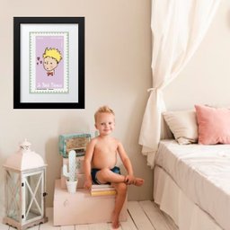 Quadro Pequeno Príncipe Amor - 60x48cm:moldura Preta - 1 Quadro Pequeno Príncipe Amor - 60x48cm:moldura Preta - 1