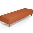 Ver imagem 1 de Puff Decorativo Sala de Estar Bali W01 Pés Palito 190x60cm Tecido Terracota - Lyam Decor